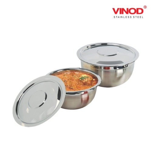 VINOD 2 PCS. EURO BOWL SET with cover